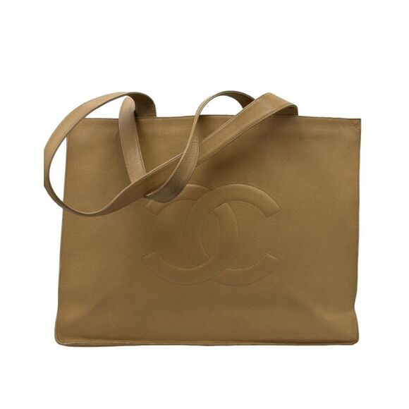 CHANEL Handbags - Large Chanel CC Caviar Leather Tote*Nude! Gorgeous